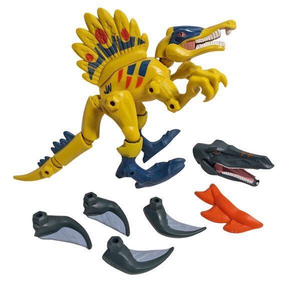 Jurassic World Other - Jurassic World Hero Mashers Spinosaurus Dinosaur Parts Lot Yellow Blue